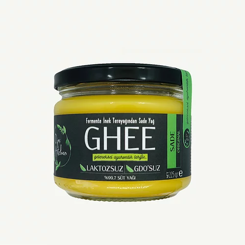 Ojas Kitchen Sade Ghee - Laktozsuz GDO'suz Sade Yağ - 225 gr