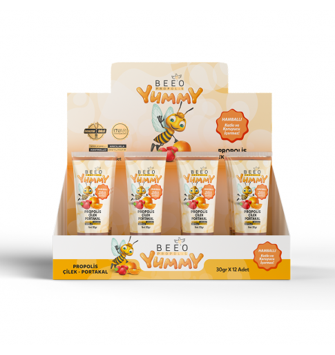 Yummy Propolis Portakal Çilek 12li Paket